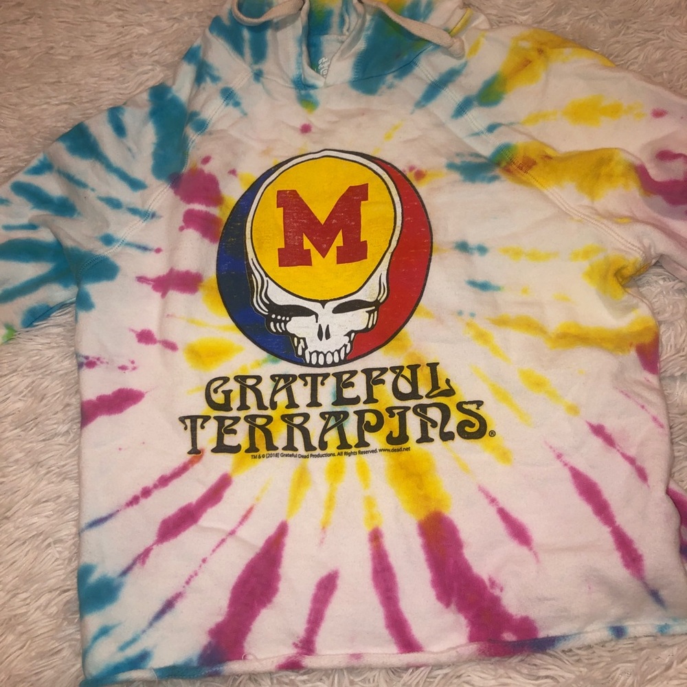 grateful dead tiedye hoodie retro brand
